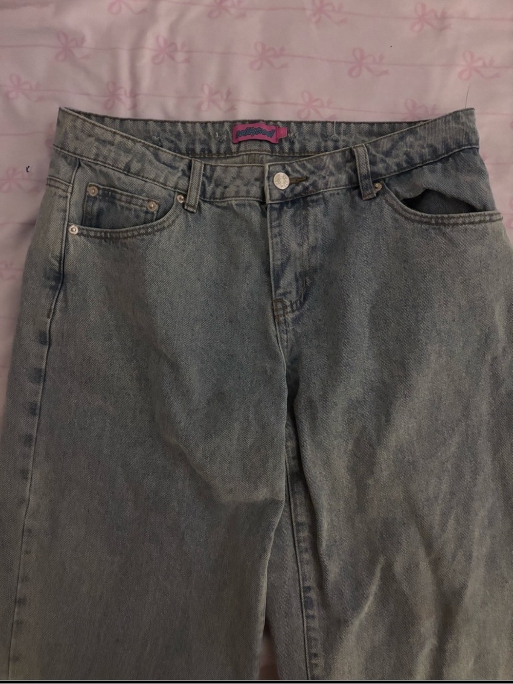 Edikted Women's Light Blue Denim Jeans